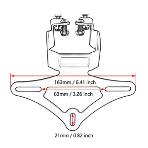 Eliminador de Guardabarros de Acero al Carbono para Kawasaki <span class=keywords><strong>Z650</strong></span> NINJA 650 2017-2024, Soporte de Matrícula con Luz LED, Piezas de Competición - Product Image 2