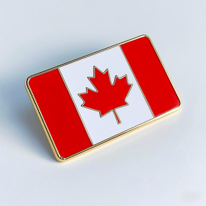 Personalizado Canadá Alemania Países Bajos Italia Austria Portugal Metal solapa duro suave esmalte broche país bandera Pin - Product Image 3