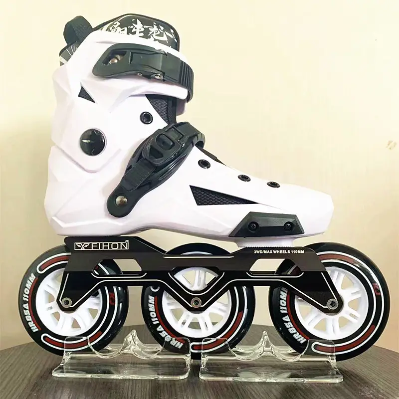 Patines المهنة زلاجات بعجلات مضمنة سرعة التزلج على الجليد مضمنة المهنية 3 عجلات حذاء تزلج بعجلات