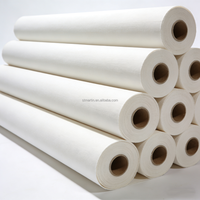 Toile de peinture en coton vierge de haute qualité, triple apprêtée, en gros, large de 2,2 mètres