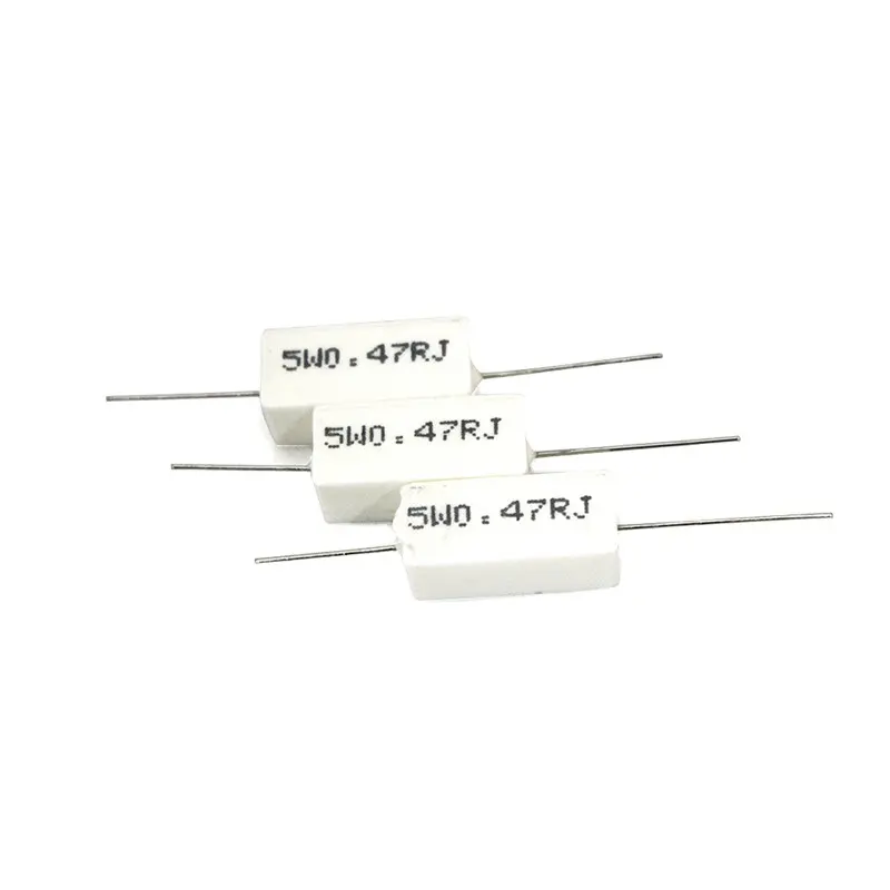RX27 Tipe 5W Resistor Semen, Resistor Variabel Semen 5W 0,47r 0r47 Ohm