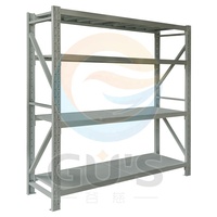 Étagères de rangement en métal à 4 niveaux Étagères de rangement de haute qualité Étagères et étagères empilables à usage moyen pour le rangement du garage