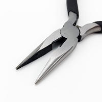 Pince coupante électronique multifonction en acier inoxydable OEM de 5 pouces à bec long et dentelé pour la fabrication de bijoux DIY, vente en gros