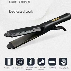 Plancha de pelo ajustable con temperatura de cuatro velocidades popular transfronteriza, placa de vapor, herramienta de peluquería para el hogar, rizador alisador - Product Image 2