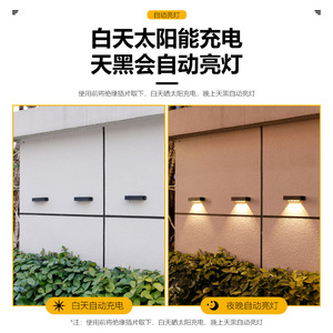 Lámpara Solar de Pared Xinyao para Exteriores, Impermeable, Encendido/Apagado Automático, para Balcón, Patio, Villa, Jardín - Product Image 1
