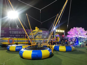 Jeu de saut à l'élastique de qualité commerciale pour enfants, <span class=keywords><strong>trampoline</strong></span> gonflable pour <span class=keywords><strong>4</strong></span> <span class=keywords><strong>personnes</strong></span> pour les fêtes foraines - Product Image 4