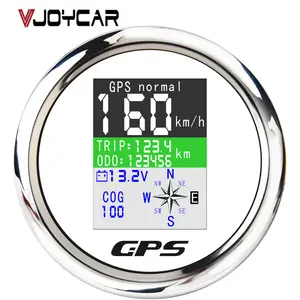 عالمي سيارة 32v سيارة GPS عداد السرعة 85 مللي متر LCD مقياس سرعة 4 في واحد عداد المسافات شاشة ديجيتال Rpm متر عداد سرعة رقمي