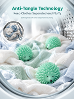 Boules anti-emmêlement pour sèche-linge, boules adoucissantes réutilisables, boules pour le démêlage des vêtements, accessoires pour lave-linge