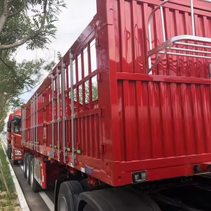 Remolque de esqueleto de granero de carga de 3 ejes de 13m de largo a precio bajo para uso en ganado con pintura electroforética ¡Carga útil máxima de 100t a la venta! - Product Image 6