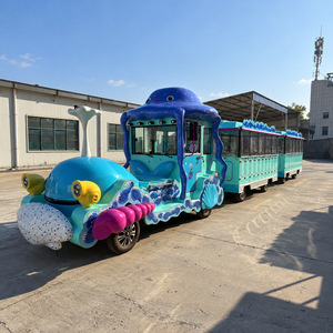 Train sans rails Dorlin à 42 places sur le thème de l'océan coloré pour les promenades en bord de mer et les visites de villes côtières - Product Image 2