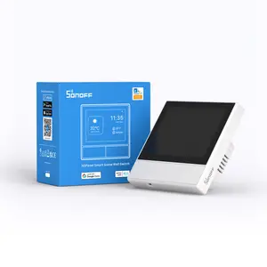 SONOFF-interruptor inteligente de pared con Wifi para el hogar, termostato con pantalla todo en uno, para Alexa y Google Home