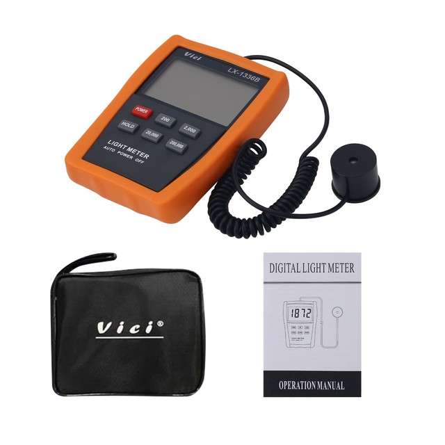 LX-1336B 10-200000cd/m² LCD Screen Light Tester Intelligent Luminance Meter High Precision Digital Lux Meter