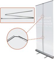 Support de bannière déroulante portable en aluminium bon marché en gros, support de bannière d'affichage de poster, support de bannière publicitaire promotionnelle