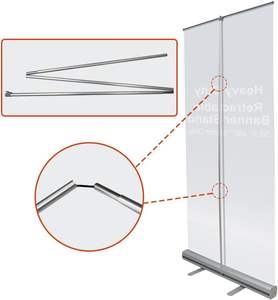 Toptan Ucuz Alüminyum Taşınabilir Geri Çekilebilir Roll Up Banner Standı Poster Banner Ekranı Promosyon Reklam Banner Standı - Product Image 6