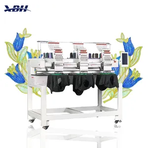 Hát 2 4 6 Đầu Tự Động May Thêu Máy EM-1010 Đa Kim 3D Hat T-Shirt Phẳng Taping Máy Tính Máy Thêu