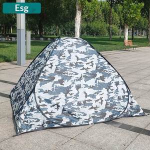 Winter Portable Folding Ice Fishing Tent Waterproof Padded Cold Weather Outdoor Camping 1-2 Person Capacity Steel <b>Frame</b> - Product Image 4