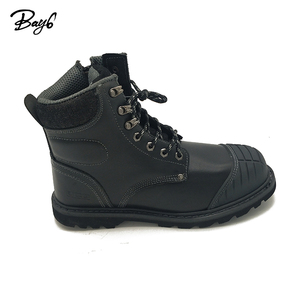 Action Leather Style Classic Fashion Half Steel Toe Work <strong>Boots</strong> for <strong>Man</strong> Custom <strong>Black</strong> - Product Image 2