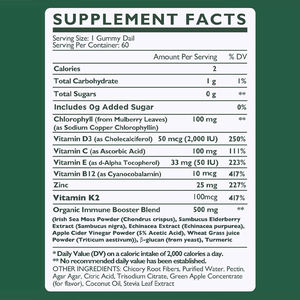 Gummies de chlorophylle sans sucre naturelles de marque privée OEM pour supplément déodorant naturel, soutien immunitaire et digestif - Product Image 2