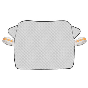 Couverture de pare-brise de voiture magnétique, protection contre la neige, feuille d'aluminium épaisse, demi-couverture imperméable pour utilisation hivernale - Product Image 2