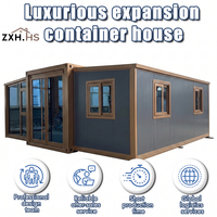 Maison Modulaire Préfabriquée de Luxe Insonorisée de 40 pieds, 4 Chambres, Cuisine, Salle de Bain, Mini-Maison Autonome Solaire OEM