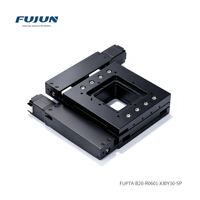 Plataforma de Posicionamiento XY Eléctrica FUPTA-B20, Plataforma para Microscopio con Guía de Rodillos Cruzados, Tornillo de Bolas, Plataforma XY Motorizada
