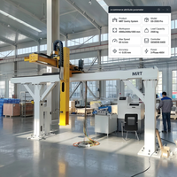Manipulateur industriel à portique mono-axe avec rails de guidage linéaires, utilisé pour le chargement et le déchargement automatiques