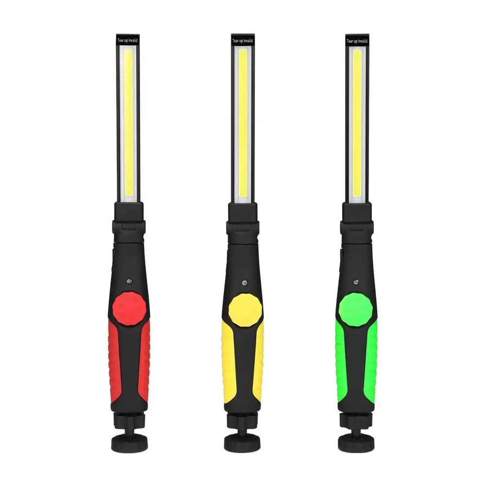 Slim Cordless Emergency Temporary Car Repair Underhood USB Waterproof Handled Portable Magnetic Rechargeable COB Led Work Light