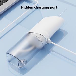 Hydropulseur électrique dentaire 250 ml avec réservoir intégré, chargement USB-C, étanche IPX7, 3 niveaux de pression, portable pour les dents - Product Image 2