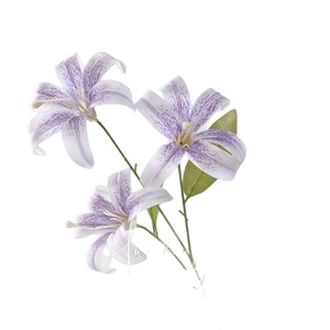 ช่อดอกลิลลี่ประดิษฐ์ 3 มิติ ดอกไม้ผ้าไหมเสมือนจริง สำหรับตกแต่งงานแต่งงาน และเป็นพร็อพถ่ายภาพ - Product Image 5