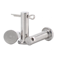 Goupille à fourche de qualité alimentaire avec goupille fendue en acier inoxydable 304 de 6 mm à 25 mm pour la fixation de matériel de portails et de clôtures