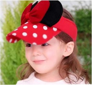 Sombrero con orejas de ratón para bebés, niñas pequeñas, <span class=keywords><strong>visera</strong></span>, sombrero ajustable con lunares, <span class=keywords><strong>gorra</strong></span> de béisbol vacía con lazo para niños de 3 a 5 años - Product Image 2