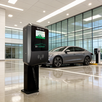 Nueva Estación de Carga para Vehículos Eléctricos Comerciales, 7/11/22kW Tipo 2 OCPP 1.6J IP54, Solución de Estacionamiento para Puntos de Trabajo, Montaje en Pared, Jinghu TA-AC-P-B