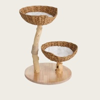 Vente en gros, best-seller, griffoir pour animaux de compagnie en bois de grande taille, personnalisé, luxueux, moderne, classique, pliable, tour, carton