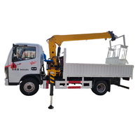 Boom à 4 sections Boom droite télescopique hydraulique Chassis Dongfeng Grue pour camion de 4 tonnes