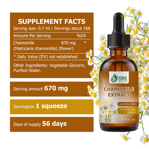OEM ODM Chamomile Extract Liquid Dorps Chamomile Glycerin Based Calmness Support Vegetable Glycerin Liquid Dorps - Product Image 2
