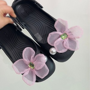 Breloques de chaussures style ballet, boucles décoratives de luxe perlées, nouveaux accessoires de chaussures DIY - Product Image 1