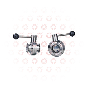 1/2 Tot 12 Inch 304/316 Snelle Installatie Vlinderklep Voor Food Grade Met Roestvrijstalen Handgreep - Product Image 2