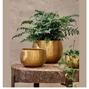 Maceta decorativa para el hogar de gran venta, maceta de suelo de Metal para interiores y exteriores, maceta de jardín de Metal grande moderna - Product Image 1