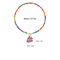 Collier ras du cou en acier inoxydable avec pendentifs multiples et perles coquillages, bijoux empilables, cadeau souvenir