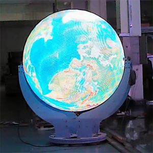 Pantalla LED P3 interior para uso comercial Exposiciones Aeropuertos Metro Video Wall Diseño de esfera de círculo suave - Product Image 3