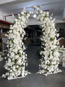 ซุ้มดอกไม้สีขาวสำหรับงานแต่งงาน ฉากหลังเวที ซุ้มตกแต่งดอกไม้สำหรับงานปาร์ตี้ - Product Image 2