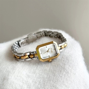 <span class=keywords><strong>Montre</strong></span> à quartz vintage Scottie 9808 carrée avec bracelet en acier et fines chaînes, style Champ, pour <span class=keywords><strong>femme</strong></span>, pour le commerce transfrontalier - Product Image 3