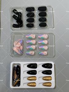 Vente en gros de <span class=keywords><strong>faux</strong></span> <span class=keywords><strong>ongles</strong></span> 3D à <span class=keywords><strong>coller</strong></span>, de haute qualité, forme cercueil moyenne, épais, style French, manucure acrylique, avec <span class=keywords><strong>kit</strong></span> - Product Image 5