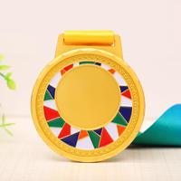Trophée en métal moulé sur mesure, finition plaquée or UV, logo personnalisé, émail vierge, forme 3D, lanières, souvenir pour thèmes alimentaires/vin/vélo
