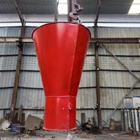 Tuyau de transport de béton en acier robuste avec trémie anti-séparation et haute efficacité opérationnelle pour chantier de construction