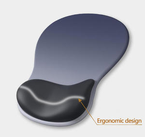 Alfombrilla Ergonómica para Ratón de Computadora con Reposamuñecas de Gel, Diseño de Gota de Agua, Cojín de Silicona con Memoria Suave, Base de PU Antideslizante para Oficina - Product Image 5
