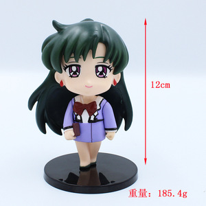 Set de Figuras de Acción de Anime Sailor Moon Versión Q, Incluye Usagi Tsukino, Chibiusa, Rei Hino, Mamoru Chiba, Decoración para Fanáticos del Anime - Product Image 4