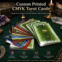 Cartes de tarot personnalisées imprimées en CMJN, haute qualité, jeu de société, boîte en papier, vente en gros, jeux de cartes de divination