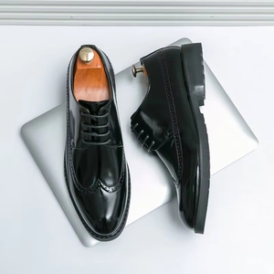 Nuove Scarpe Oxford in Vera Pelle Slip-On per Uomo, Eleganti per Affari, Matrimoni, Casual, Comode, Morbide, Antiscivolo, con Punta Affusolata, per Esterni - Product Image 2