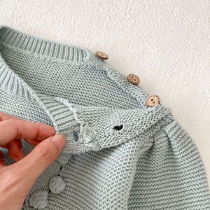 Pull en tricot pour bébé fille d'automne avec cœur Pull en tricot pour nouveau-né Pull pour bébé - Product Image 6